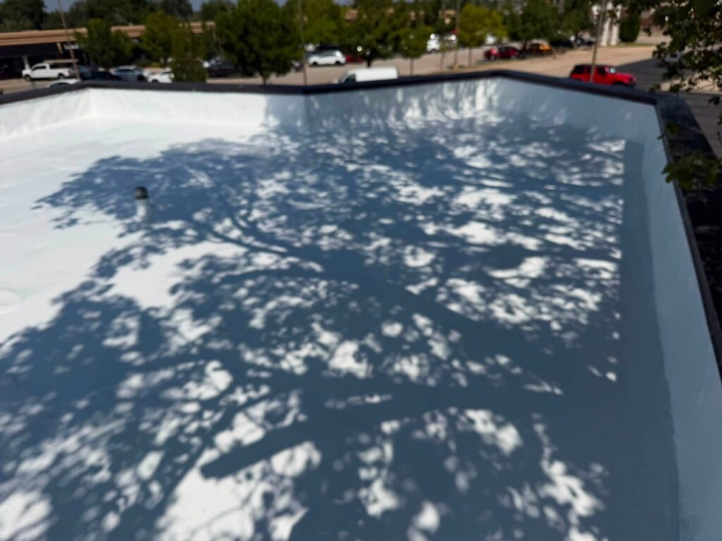 Commercial Flat Roof — Tree & Water Tower — photo 20
