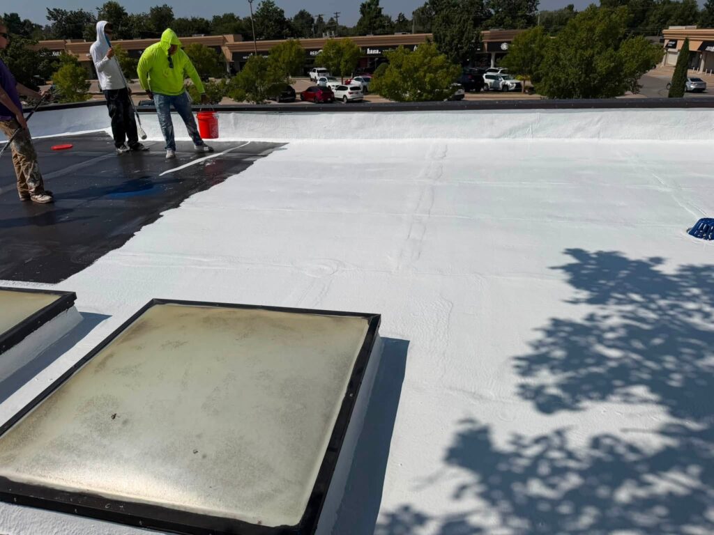 Commercial Flat Roof — Tree & Water Tower — photo 23