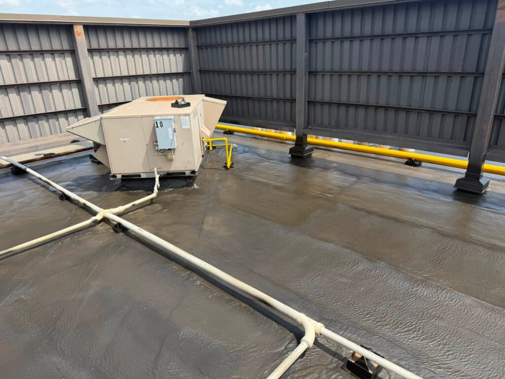 Commercial Roof with Piping — photo 1