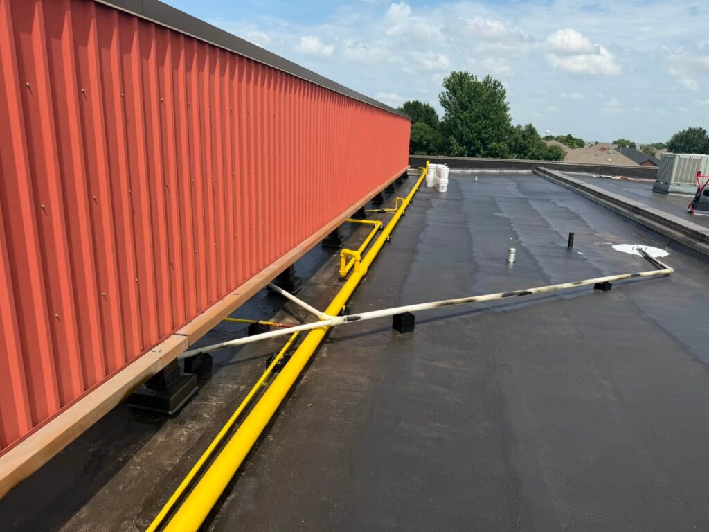 Commercial Roof with Piping — photo 2