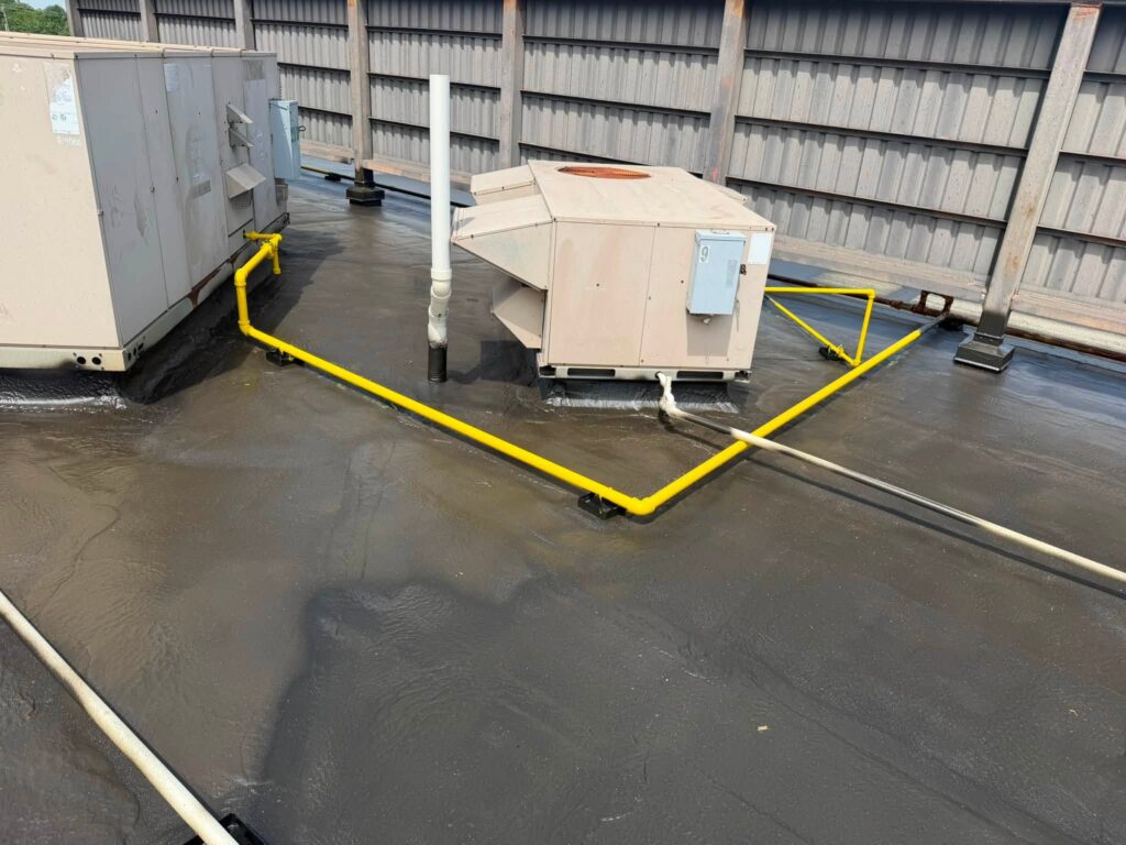 Commercial Roof with Piping — photo 3