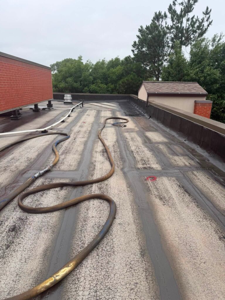 Commercial Roof with Piping — photo 7
