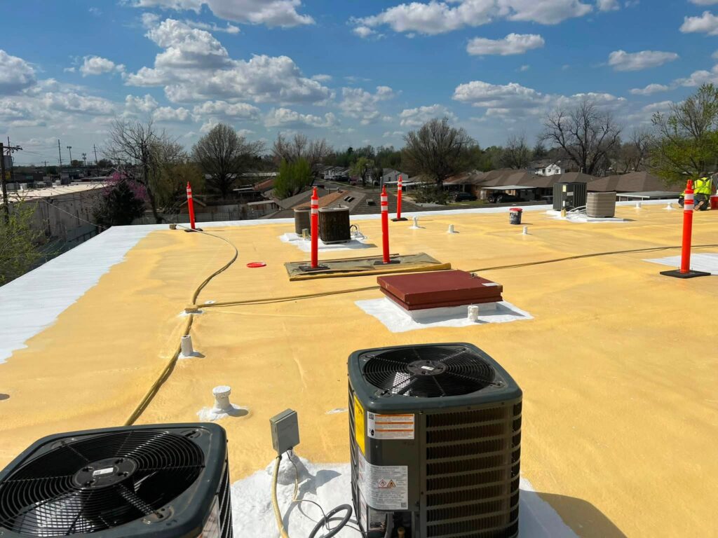 Commercial Roof — Foam Application — photo 1