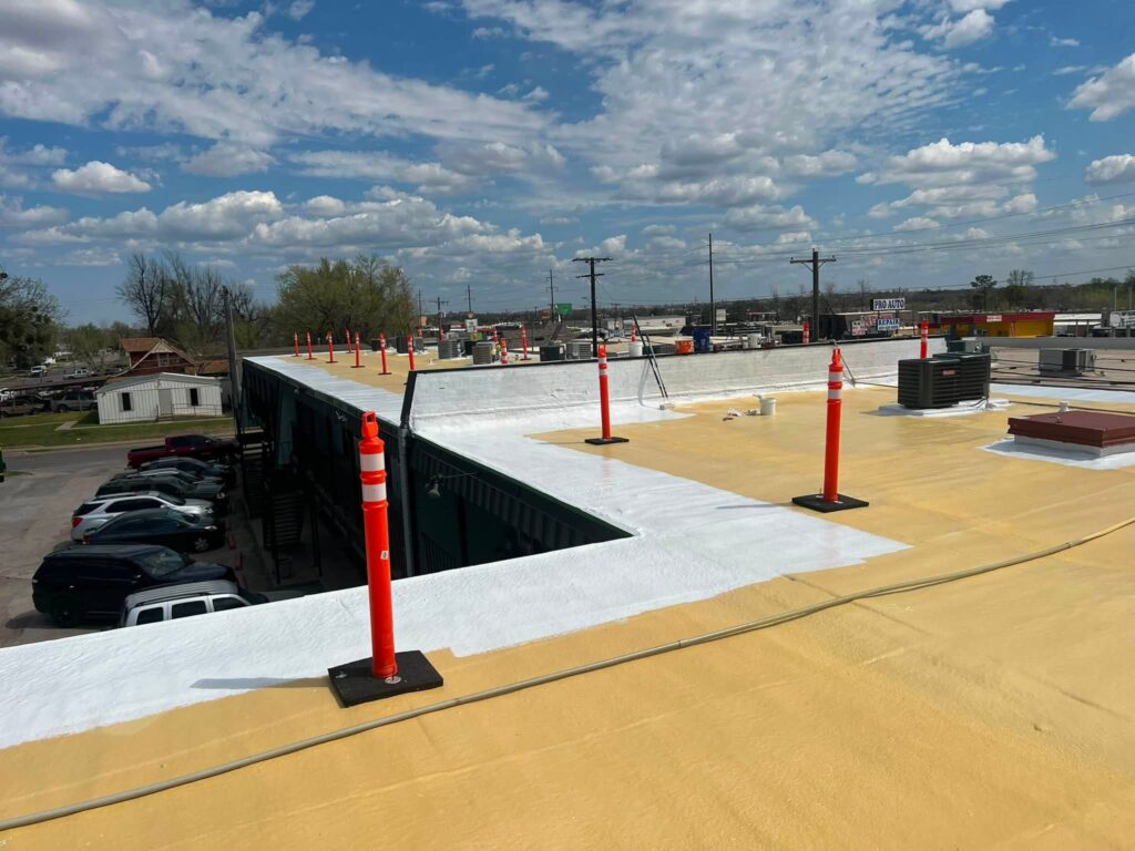 Commercial Roof — Foam Application — photo 2