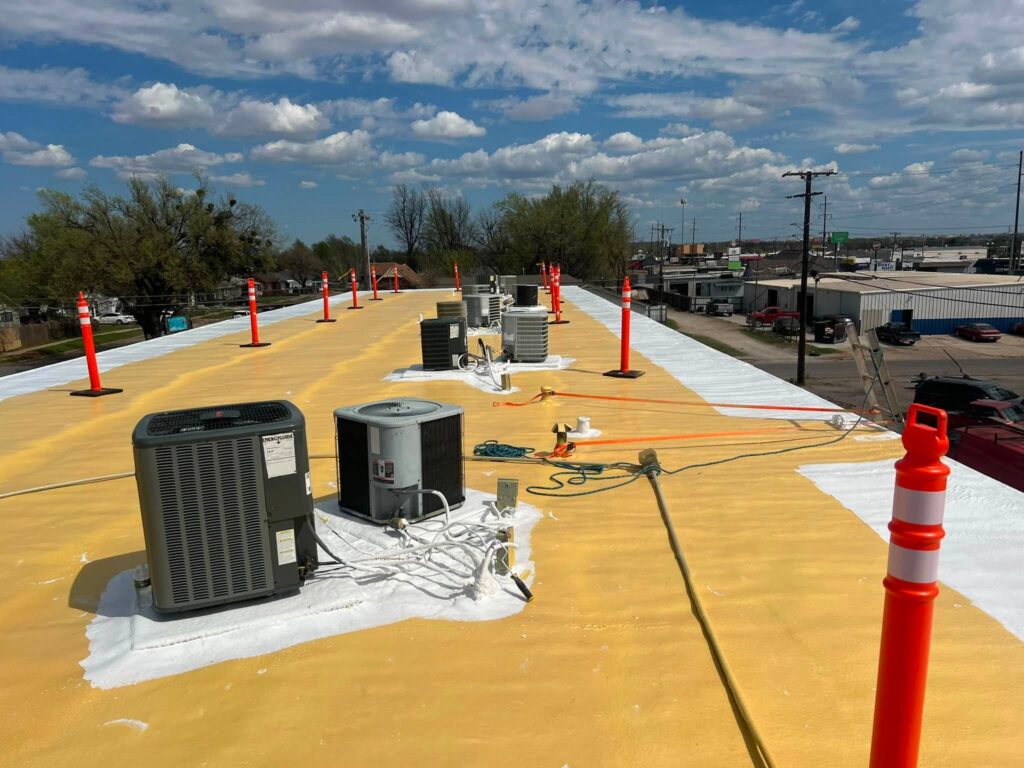 Commercial Roof — Foam Application — photo 3